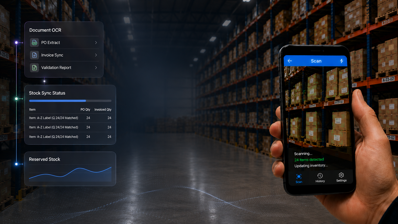 Stockora AI Inventory Management Dashboard and Warehouse Counting System