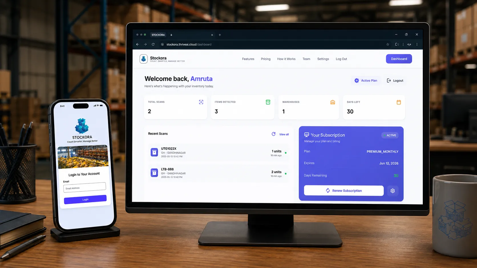 Stockora product mockup